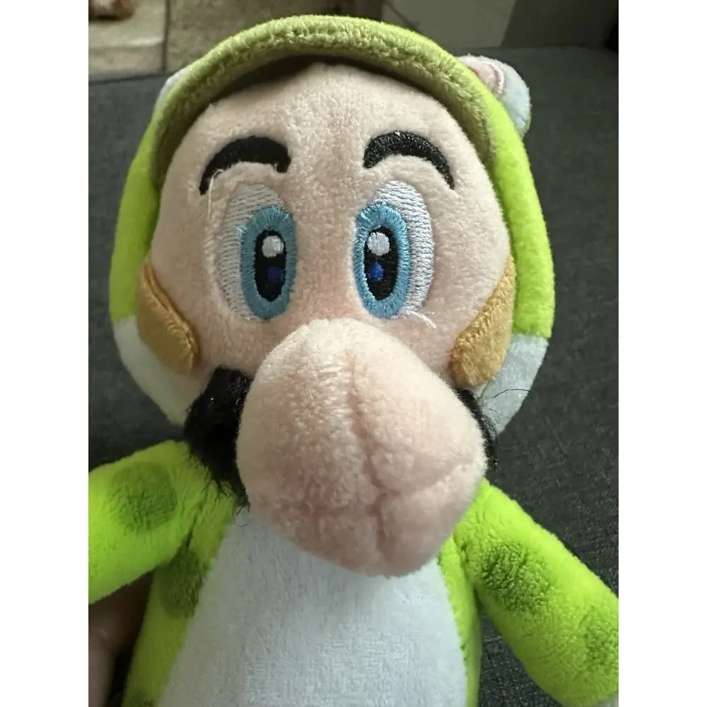 Super Mario 3D World Cat Luigi Green Suit Plush 9” Nintendo Toy